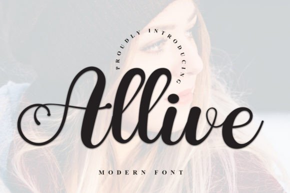Allive: A Script Amp Font That Elevates Campaign Headlines