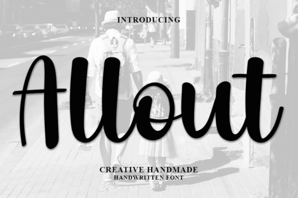 Allout Script Font for Handmade Brands & Printables