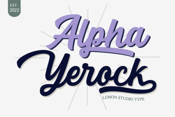 Alpha Yerock: A Bold Script Font That Elevates Real Small Business Branding