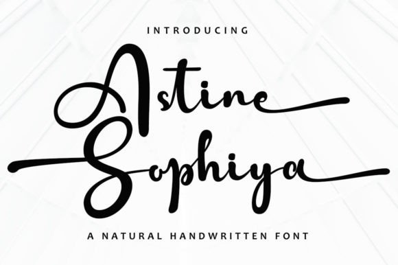 Astine Sophiya: A Gentle Script Font for Thoughtful Editorial Design