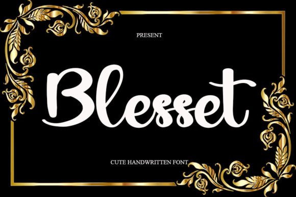 Blesset Handwritten Font for Small Business Branding