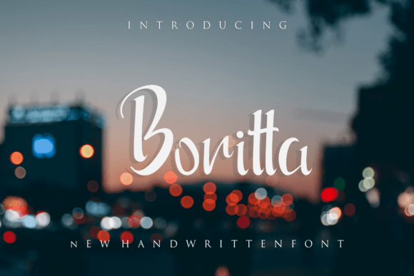 Boritta Handwritten Font for Authentic Branding