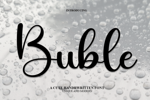 Buble: A Feminine Script Font for Editorial Warmth