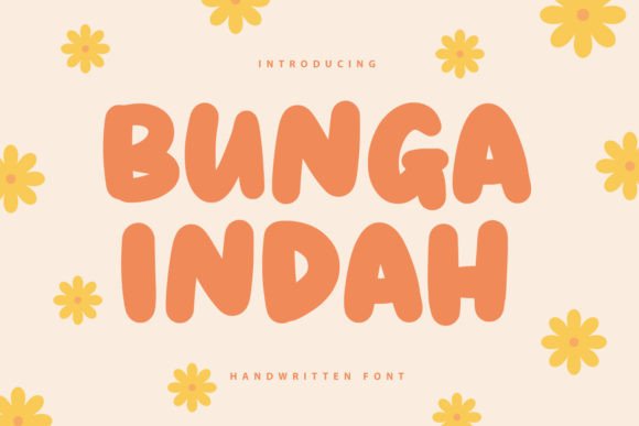 Bunga Indah: A Handwritten Font That Converts Scroll Into Stop