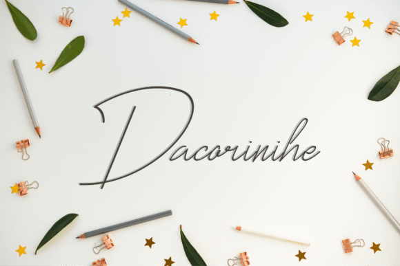 Dacorinihe: A Handwritten Font for Editorial Elegance