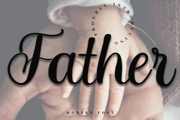 Father Font: Elegant Handwritten Charm for Makers