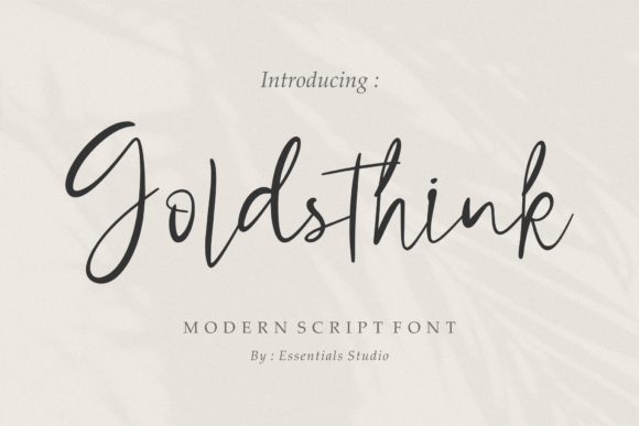 Goldsthink: A Modern Script Font for Scroll-Stopping Campaigns
