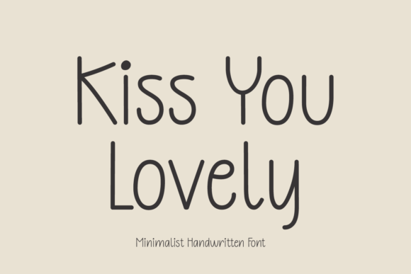 Kiss You Lovely: A Handwritten Font That Feels Like a Gentle Pause