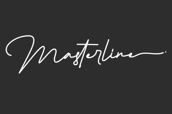 Masterline: A Delicate Script Font That Elevates Digital Branding