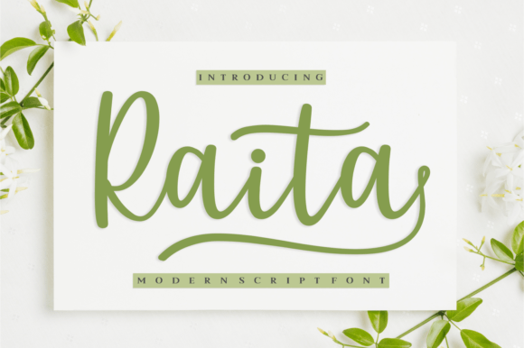 Raita: A Modern Script Font for Editorial Elegance
