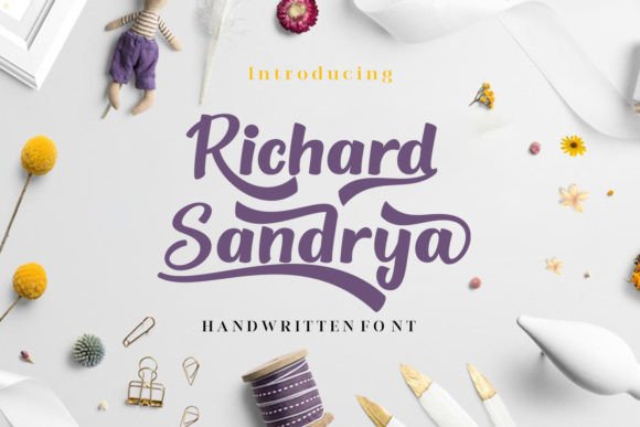 Richard Sandrya: A Handwritten Font That Builds Brand Warmth