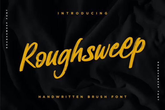 Roughsweep: A Natural Brush Script Font for Digital Branding