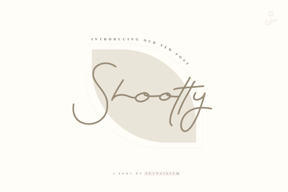 Shootty: A Delicate Script Font for Authentic Branding