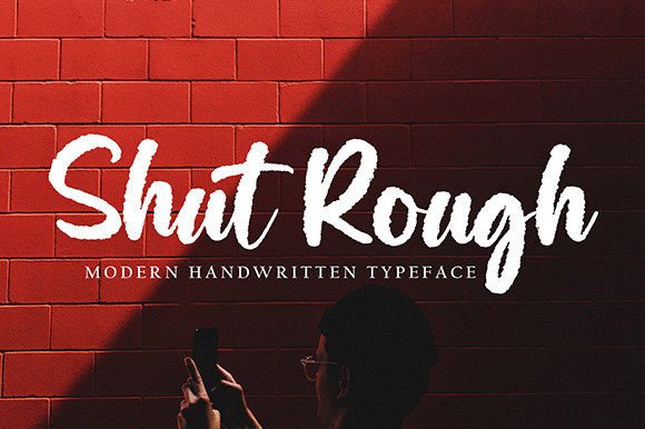 Shut Rough: A Bold Script Font for Small Business Branding