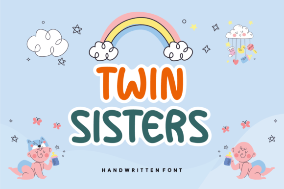 Twin Sisters Font: A Sweet, Friendly Handwritten Typeface for Small Brands